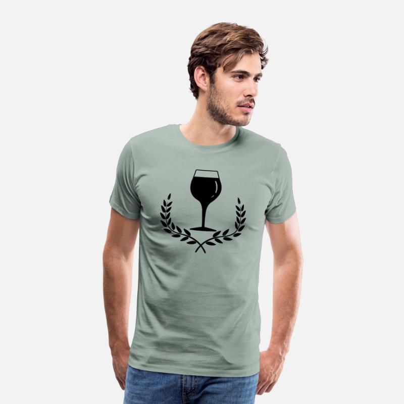 Wine glass with with laurel wreath