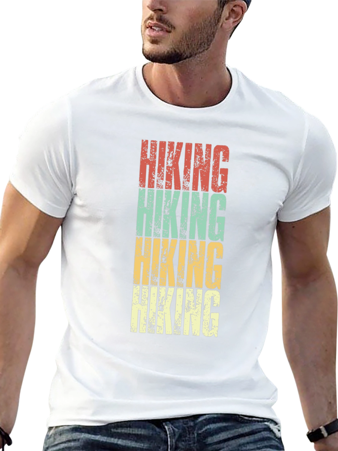 Retro Hiking T-Shirt - Outdoor Adventure Tee
