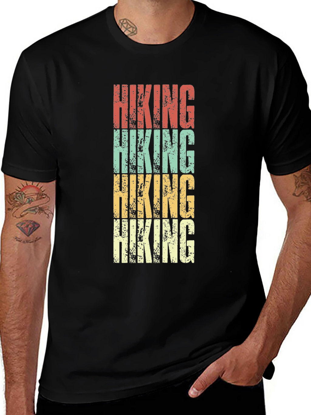 Retro Hiking T-Shirt - Outdoor Adventure Tee