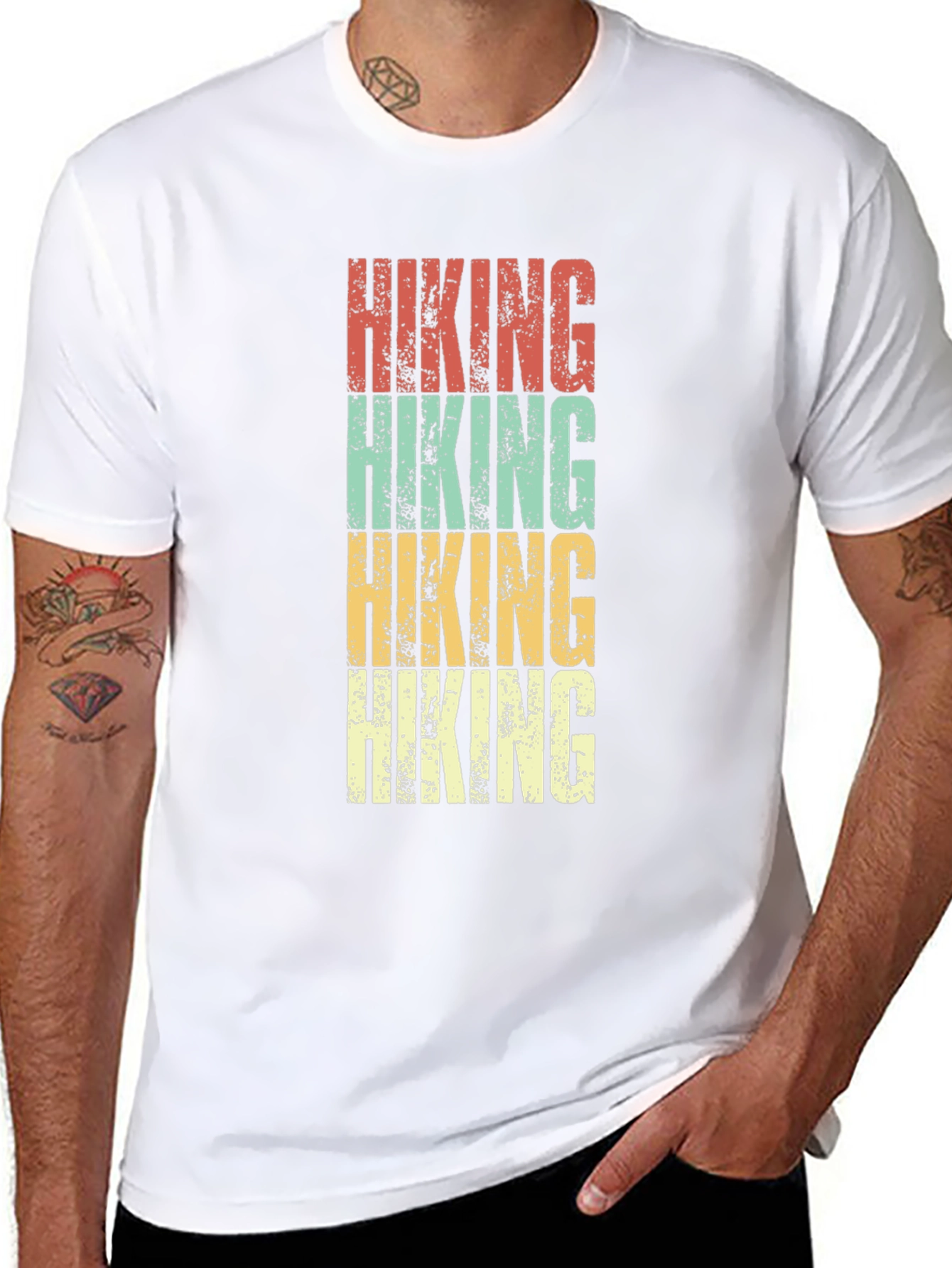 Retro Hiking T-Shirt - Outdoor Adventure Tee