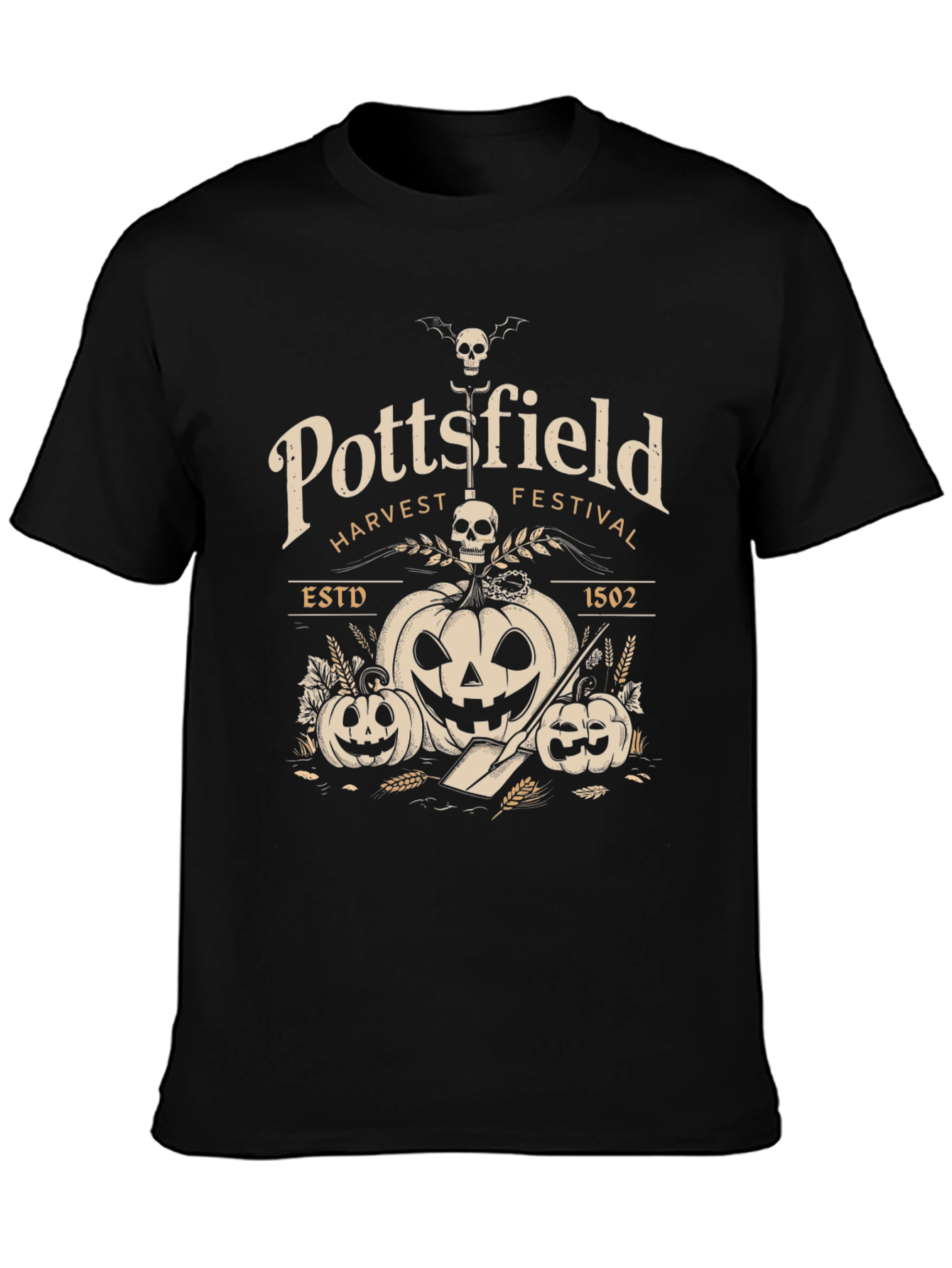 Pottsfield Harvest Festival Graphic Tee - Halloween Shirt