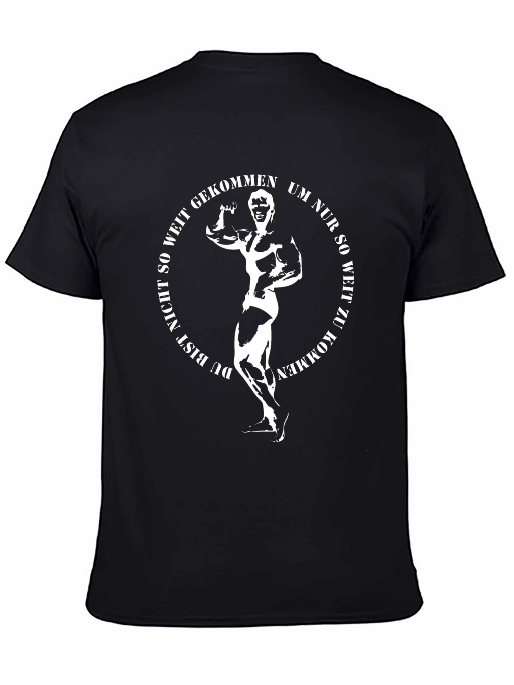 Bodybuilder Black T-Shirt - Gym Motivation