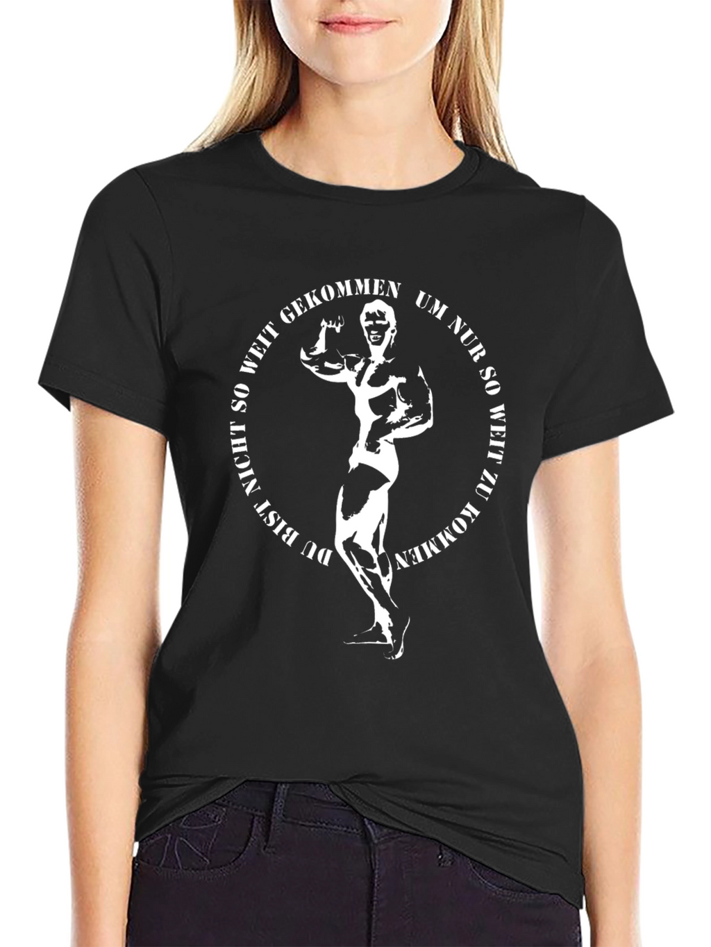 Bodybuilder Black T-Shirt - Gym Motivation
