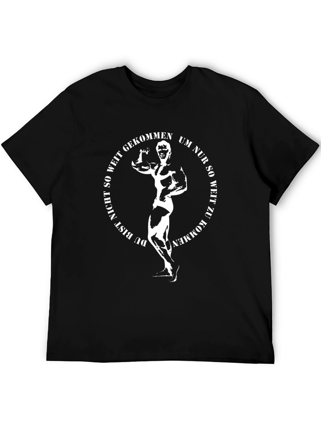 Bodybuilder Black T-Shirt - Gym Motivation