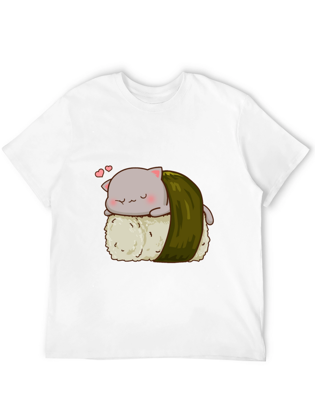 Sushi Cat Black T-Shirt