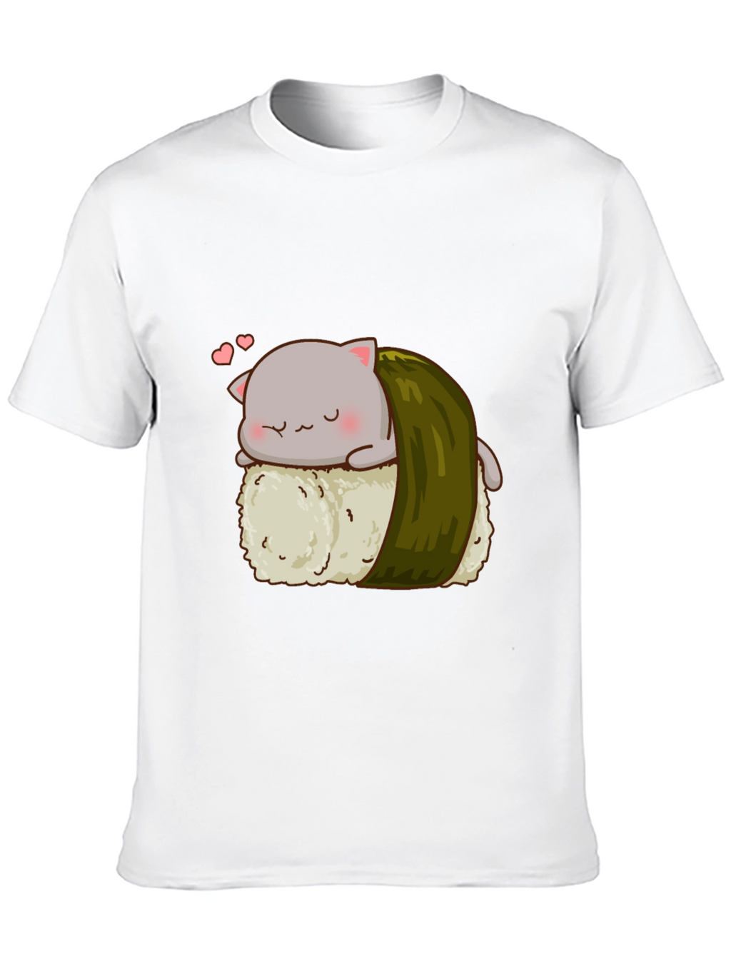 Sushi Cat Black T-Shirt