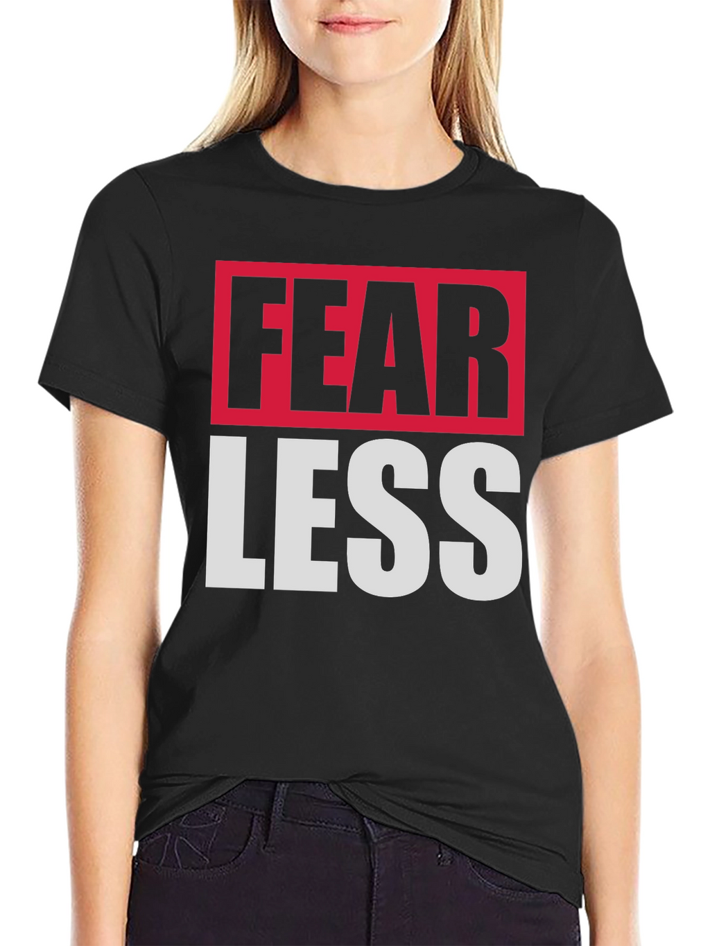 Fearless Graphic Print Crew Neck T-Shirt