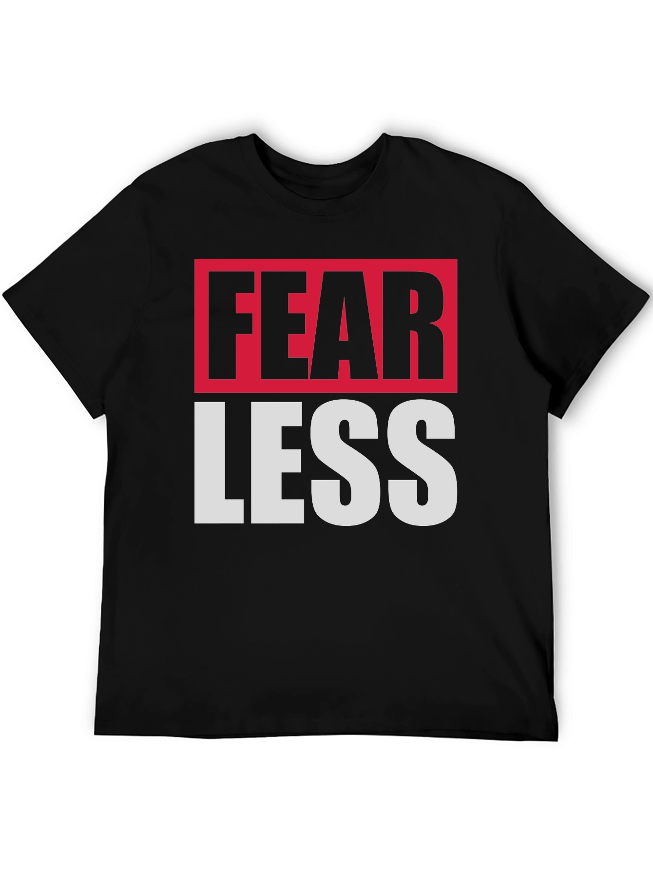 Fearless Graphic Print Crew Neck T-Shirt