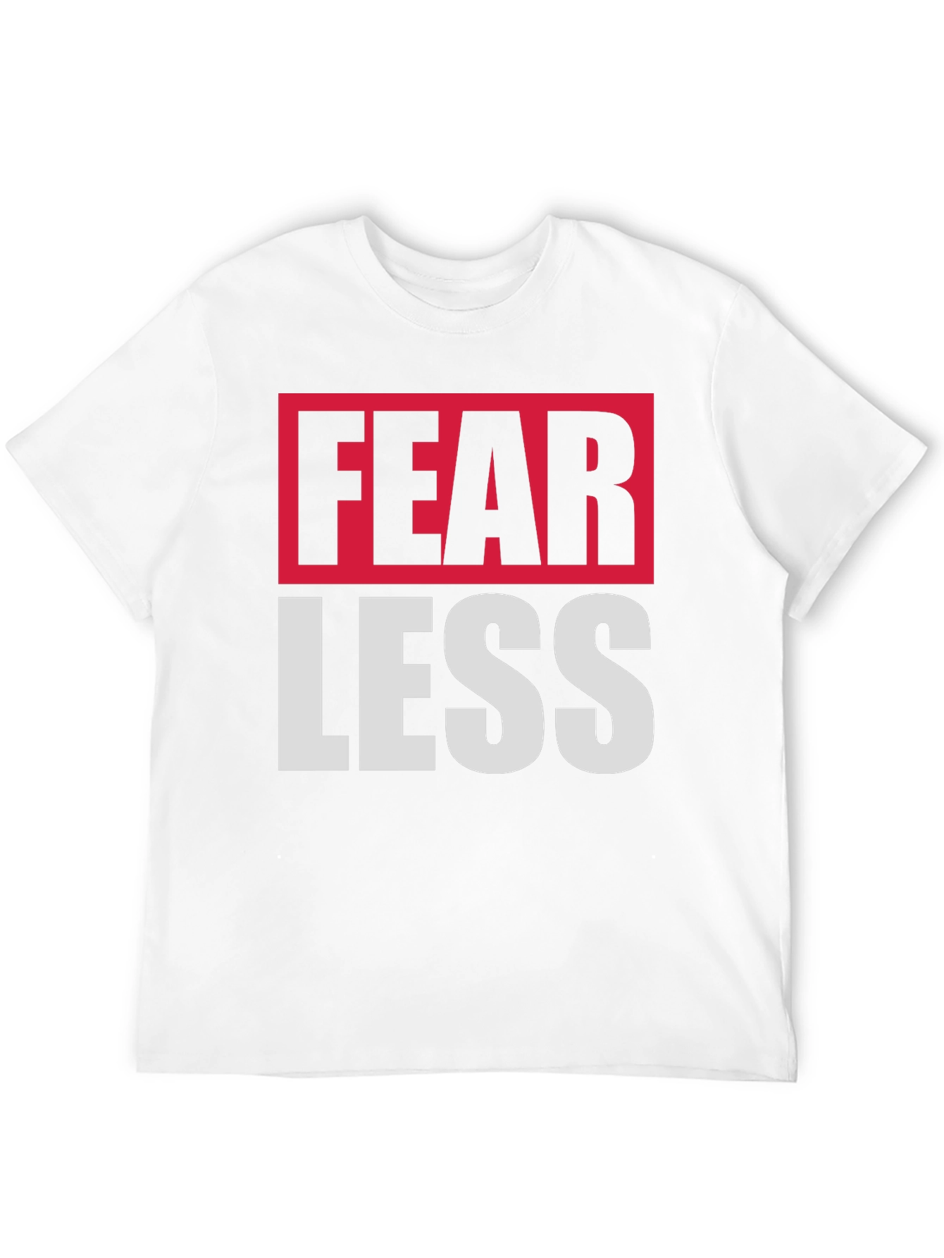 Fearless Graphic Print Crew Neck T-Shirt
