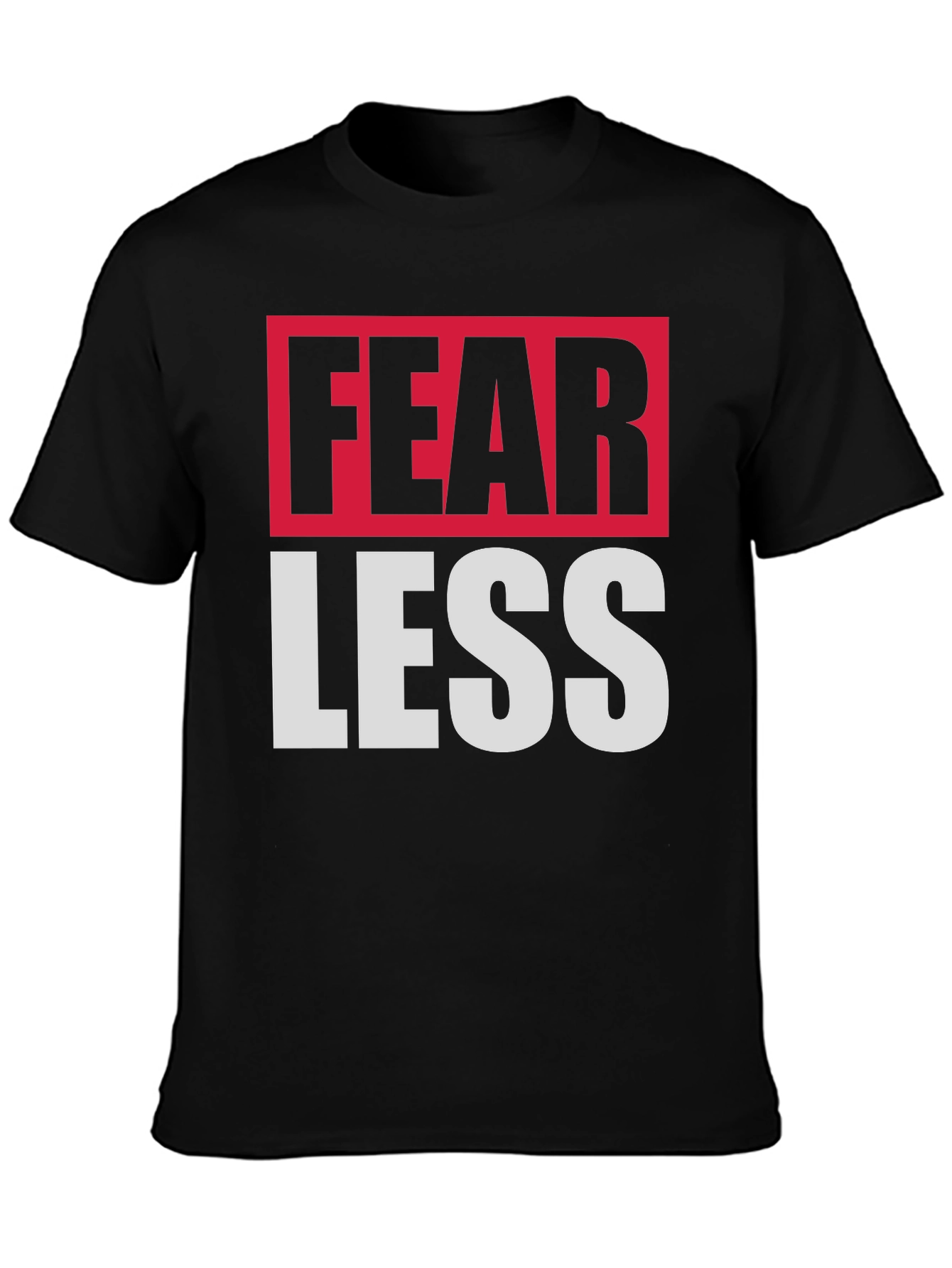 Fearless Graphic Print Crew Neck T-Shirt