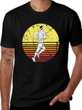 Retro Runner Graphic Tee - Black