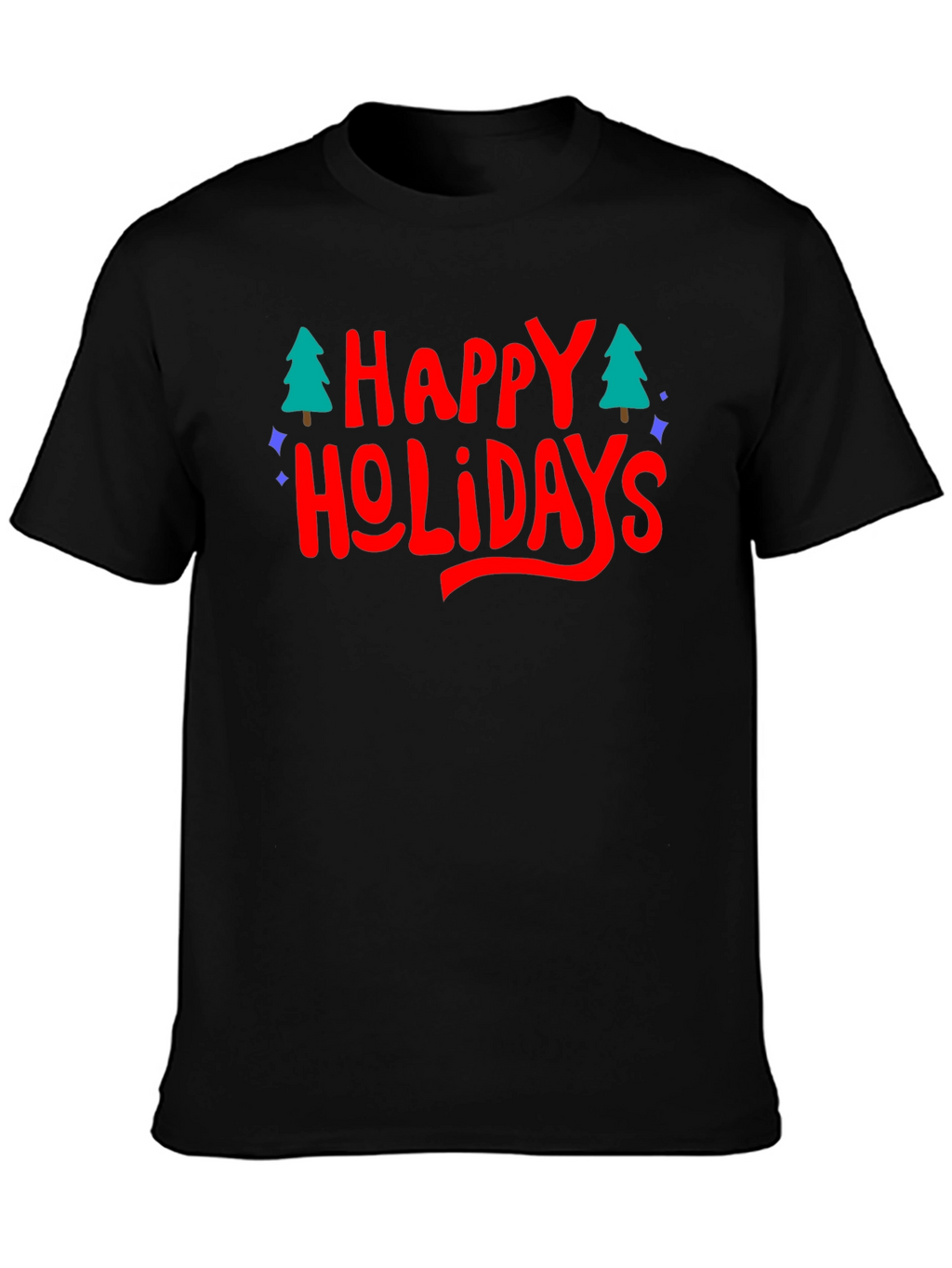 Festive Happy Holidays Graphic T-Shirt