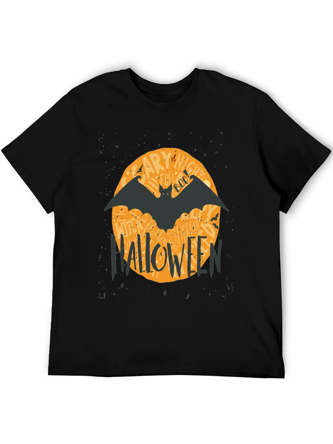 Halloween Bat Graphic T-Shirt - Spooky Season Apparel