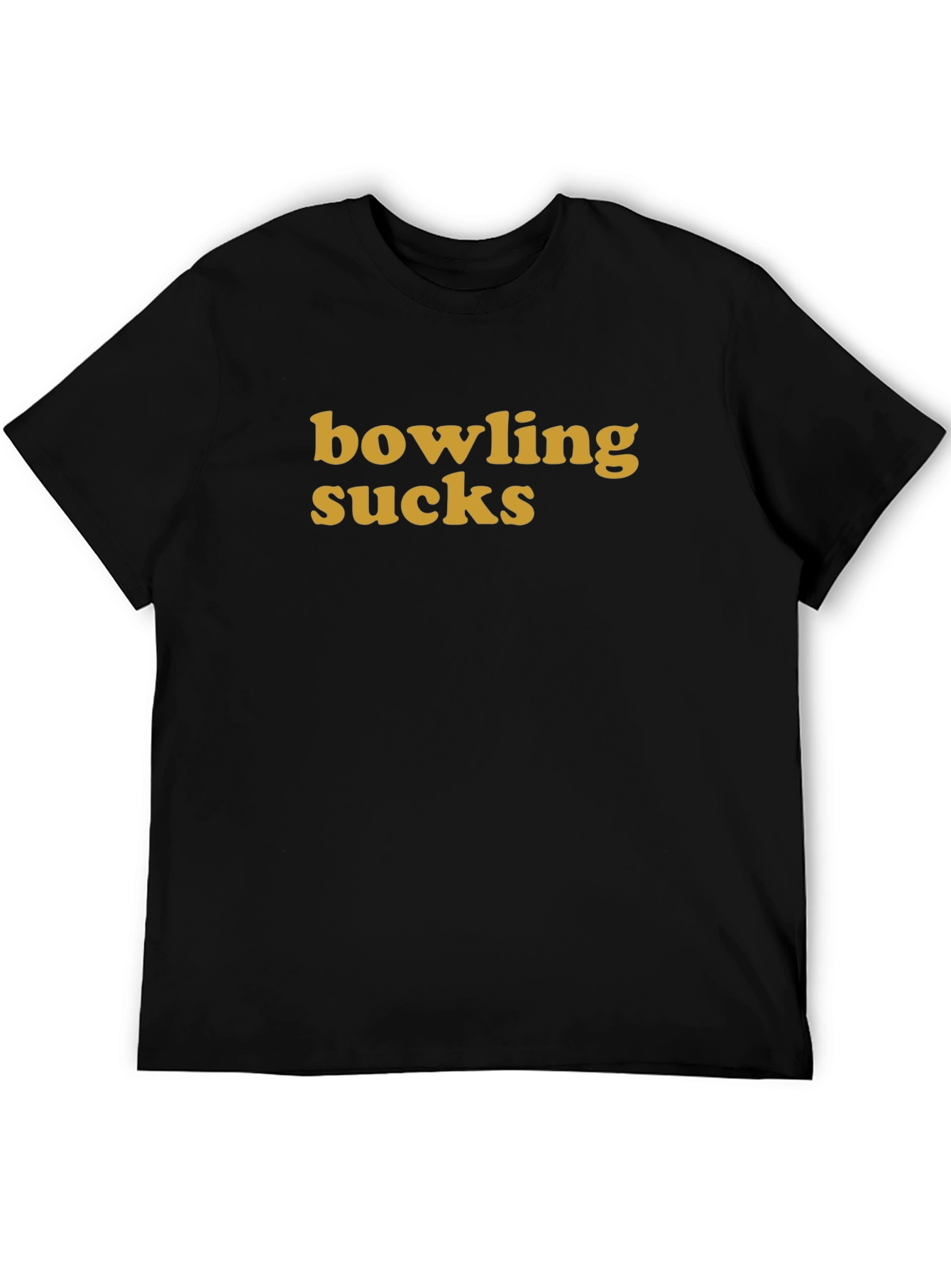 Bowling Sucks Graphic Tee - Casual Cotton T-Shirt
