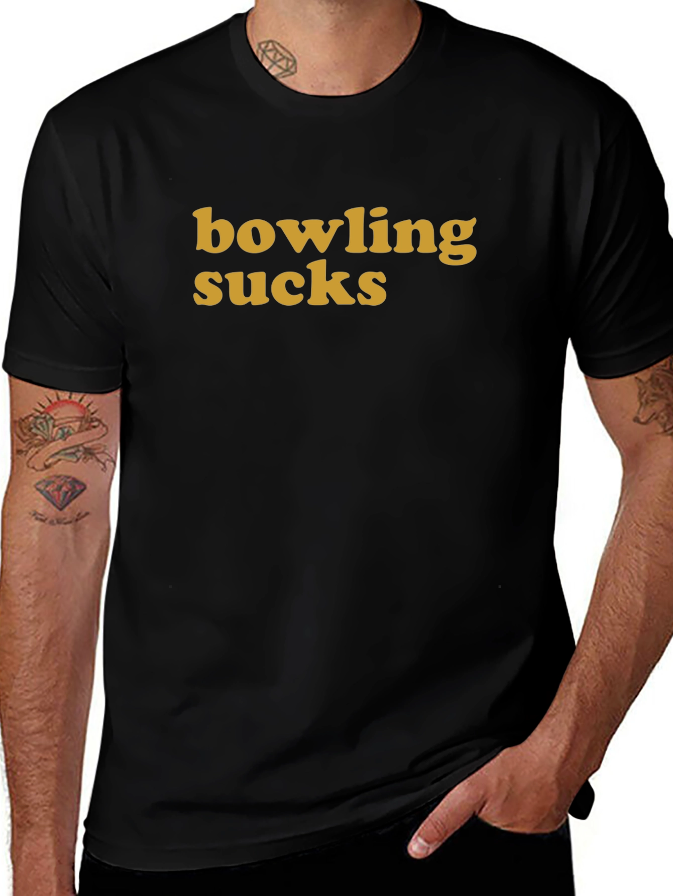 Bowling Sucks Graphic Tee - Casual Cotton T-Shirt