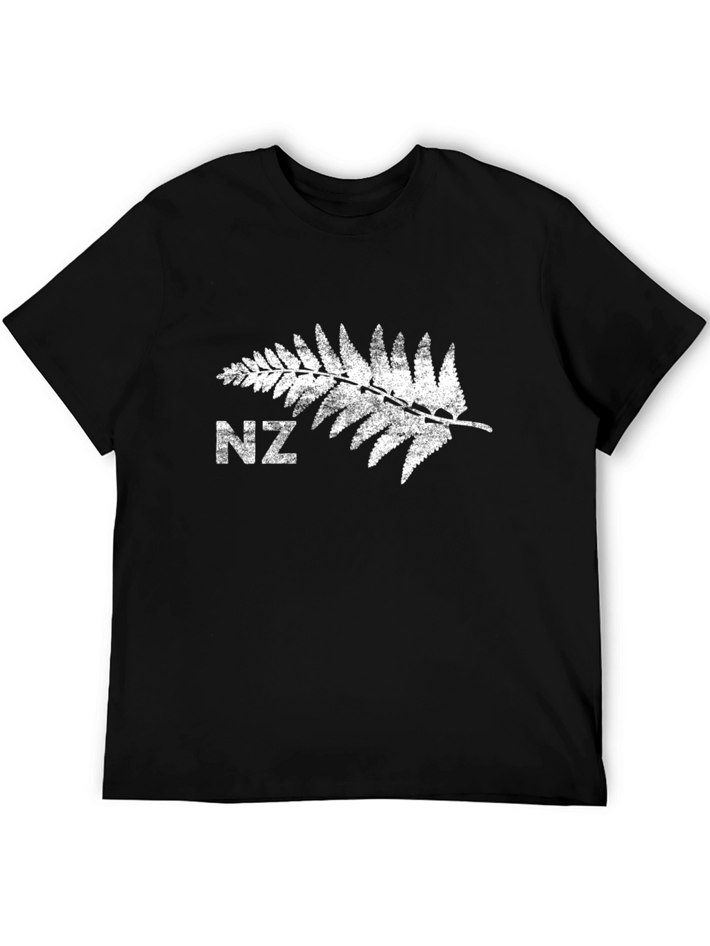 NZ Silver Fern Black Tee - New Zealand Pride