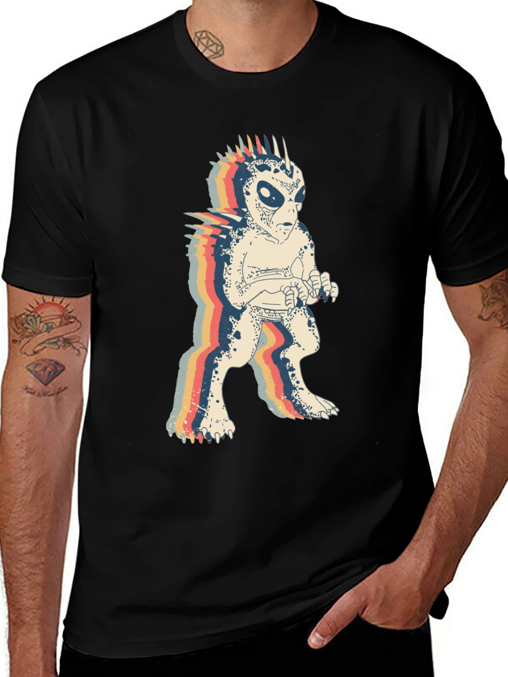 Retro Alien Monster Graphic Tee