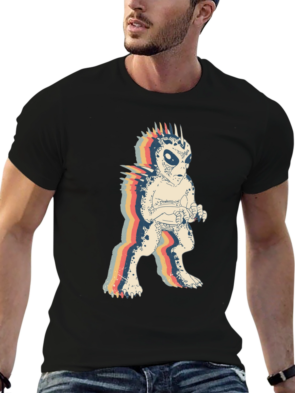 Retro Alien Monster Graphic Tee