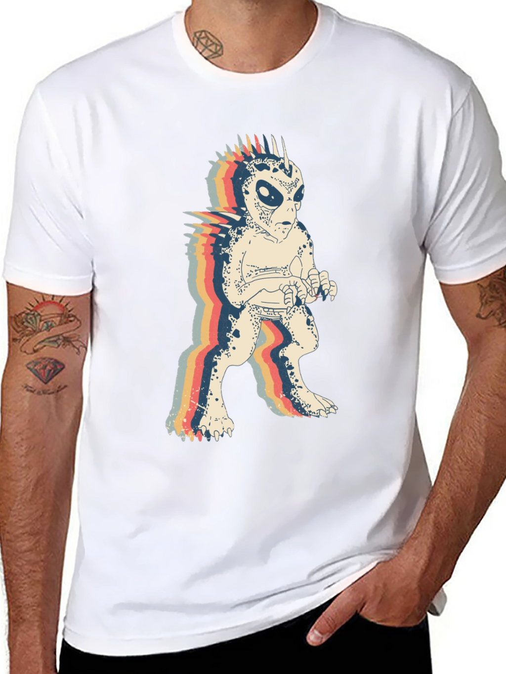 Retro Alien Monster Graphic Tee