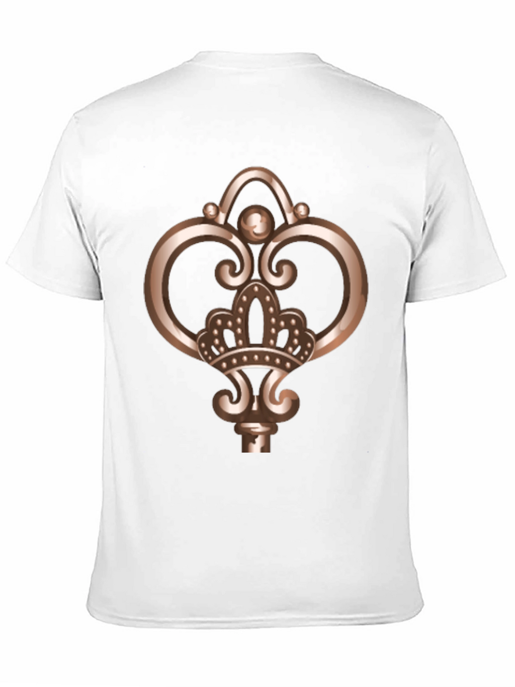 Royal Key Graphic Tee - Black Cotton Comfort