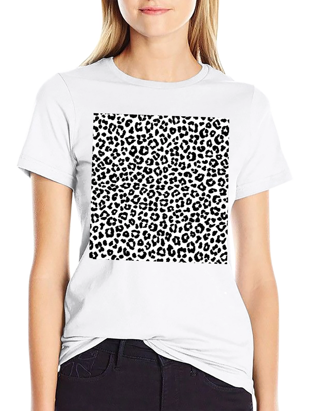 Leopard Print Graphic Tee - Stylish Mens T-Shirt