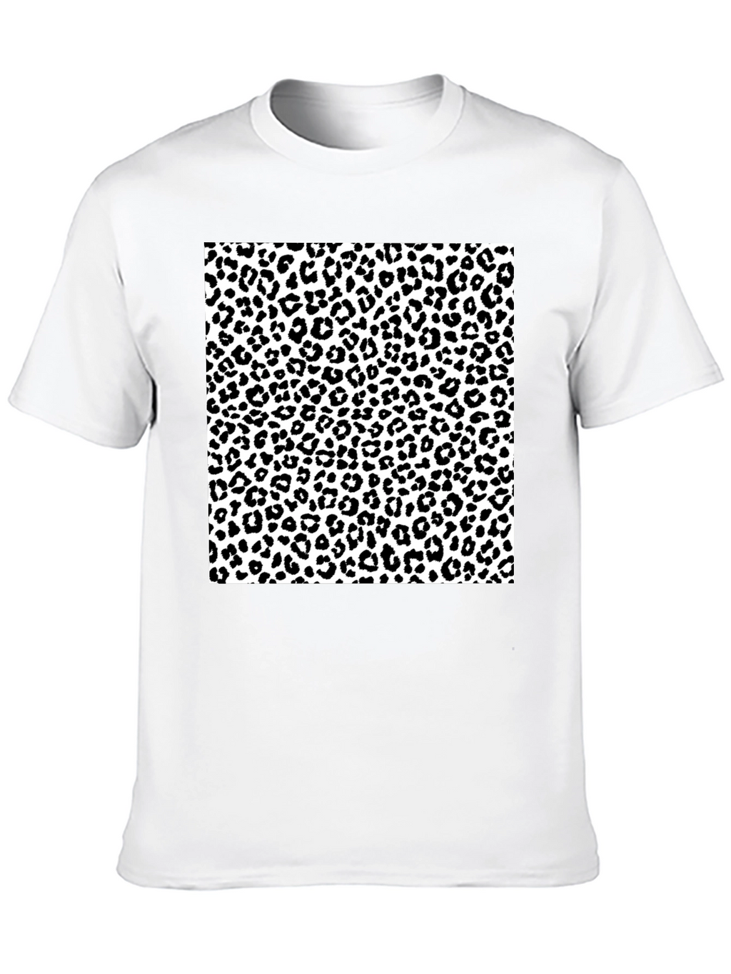 Leopard Print Graphic Tee - Stylish Mens T-Shirt