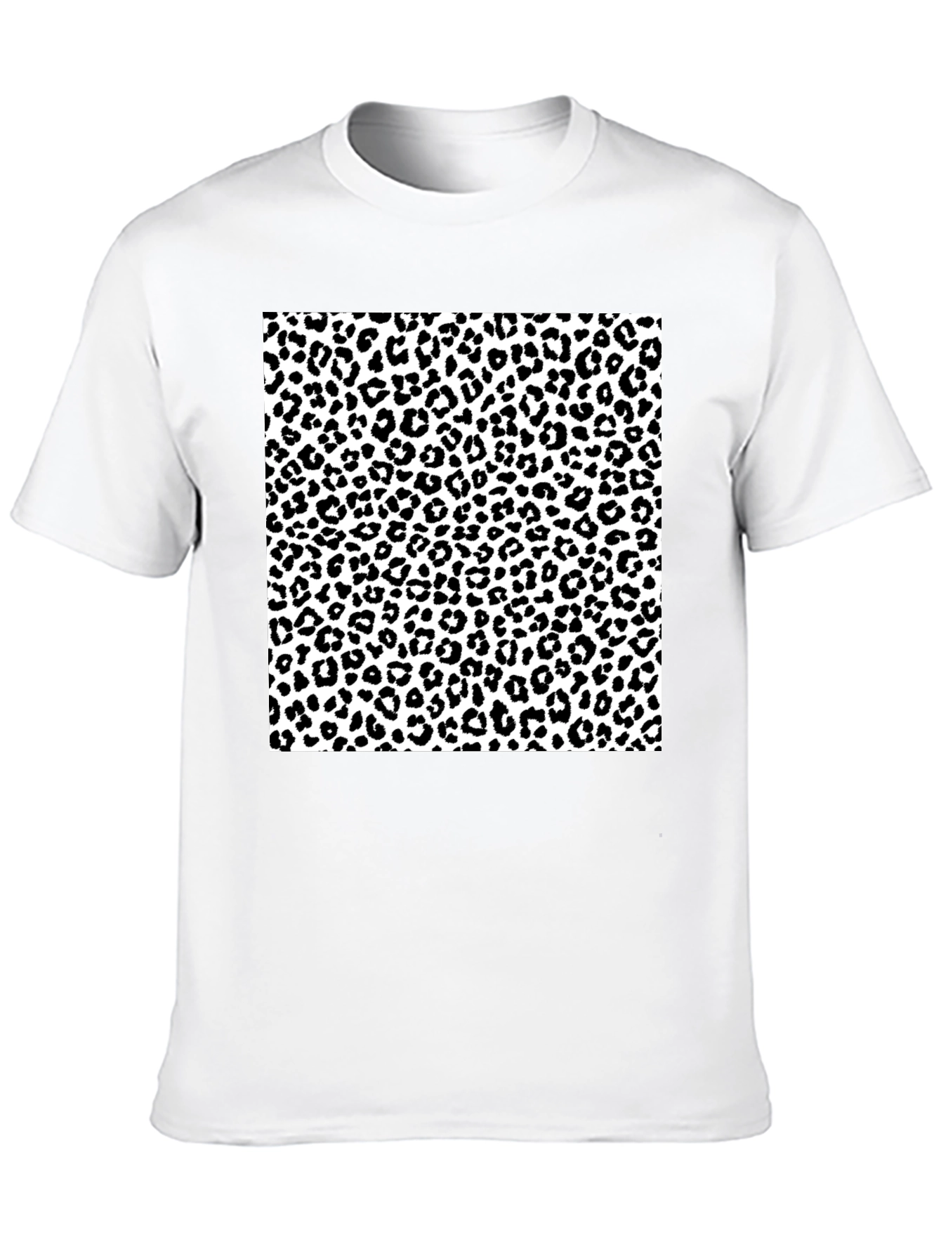 Leopard Print Graphic Tee - Stylish Mens T-Shirt