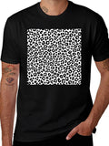 Leopard Print Graphic Tee - Stylish Mens T-Shirt