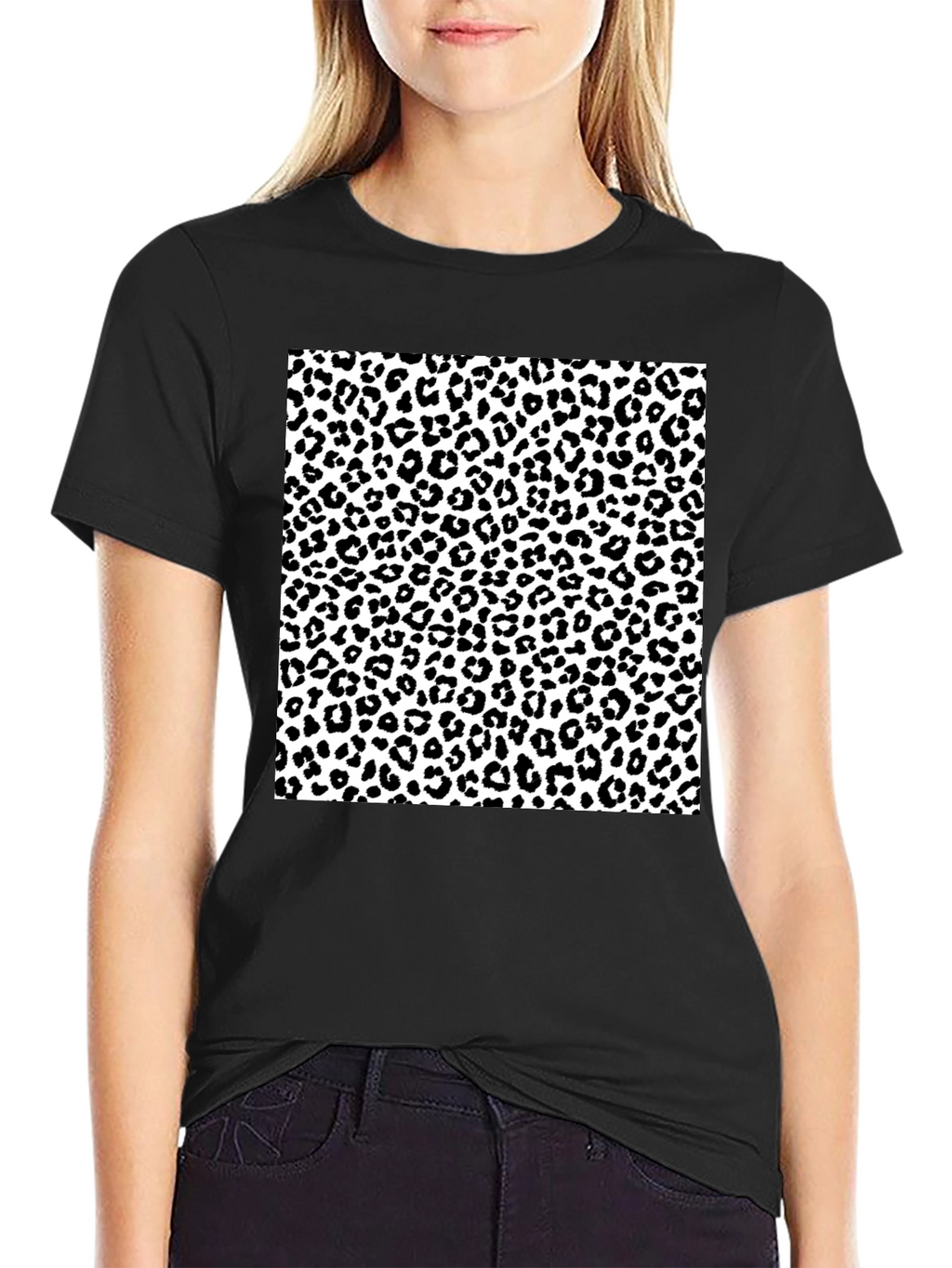 Leopard Print Graphic Tee - Stylish Mens T-Shirt