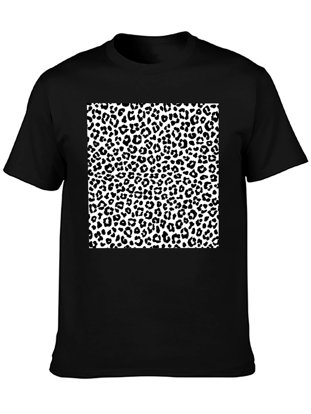 Leopard Print Graphic Tee - Stylish Mens T-Shirt