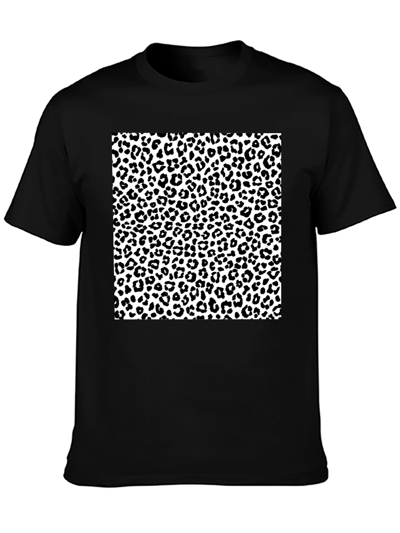Leopard Print Graphic Tee - Stylish Mens T-Shirt