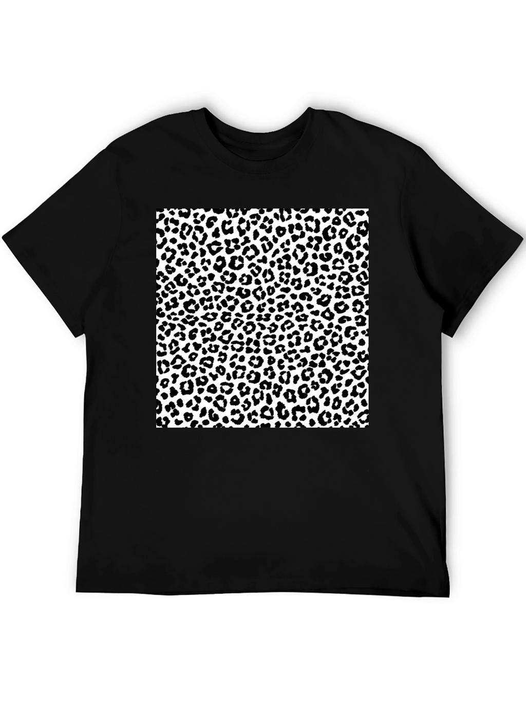 Leopard Print Graphic Tee - Stylish Mens T-Shirt