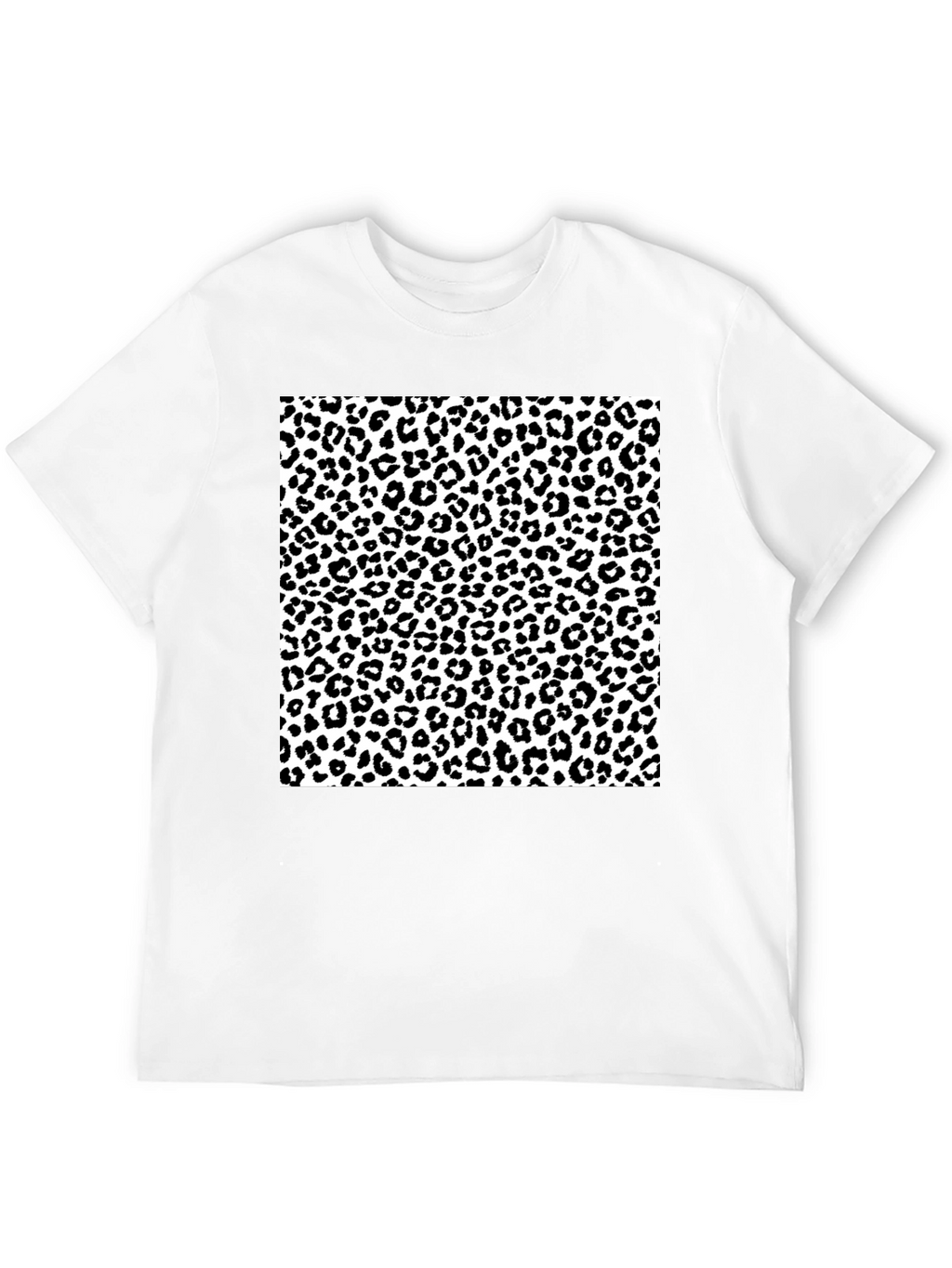 Leopard Print Graphic Tee - Stylish Mens T-Shirt