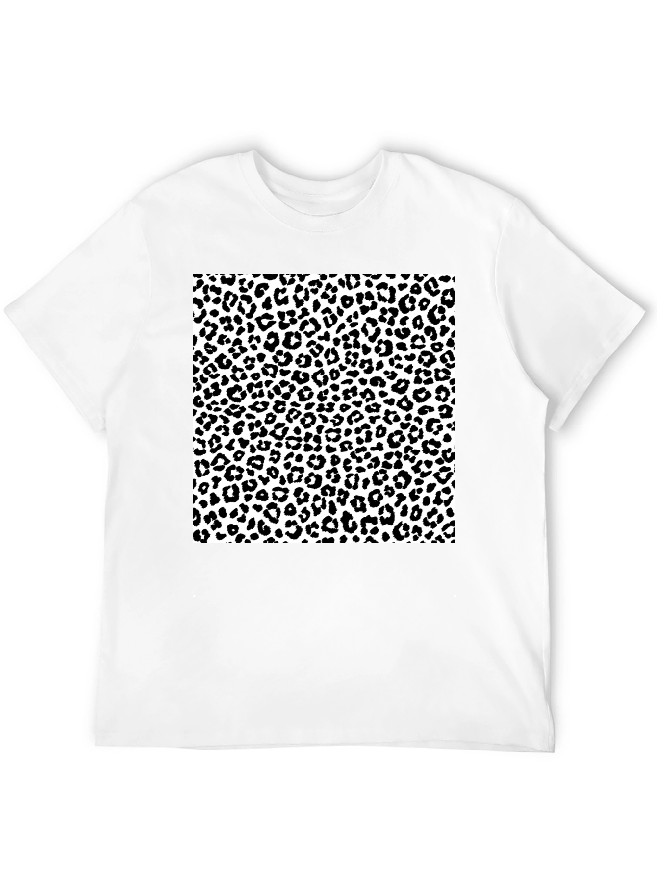 Leopard Print Graphic Tee - Stylish Mens T-Shirt