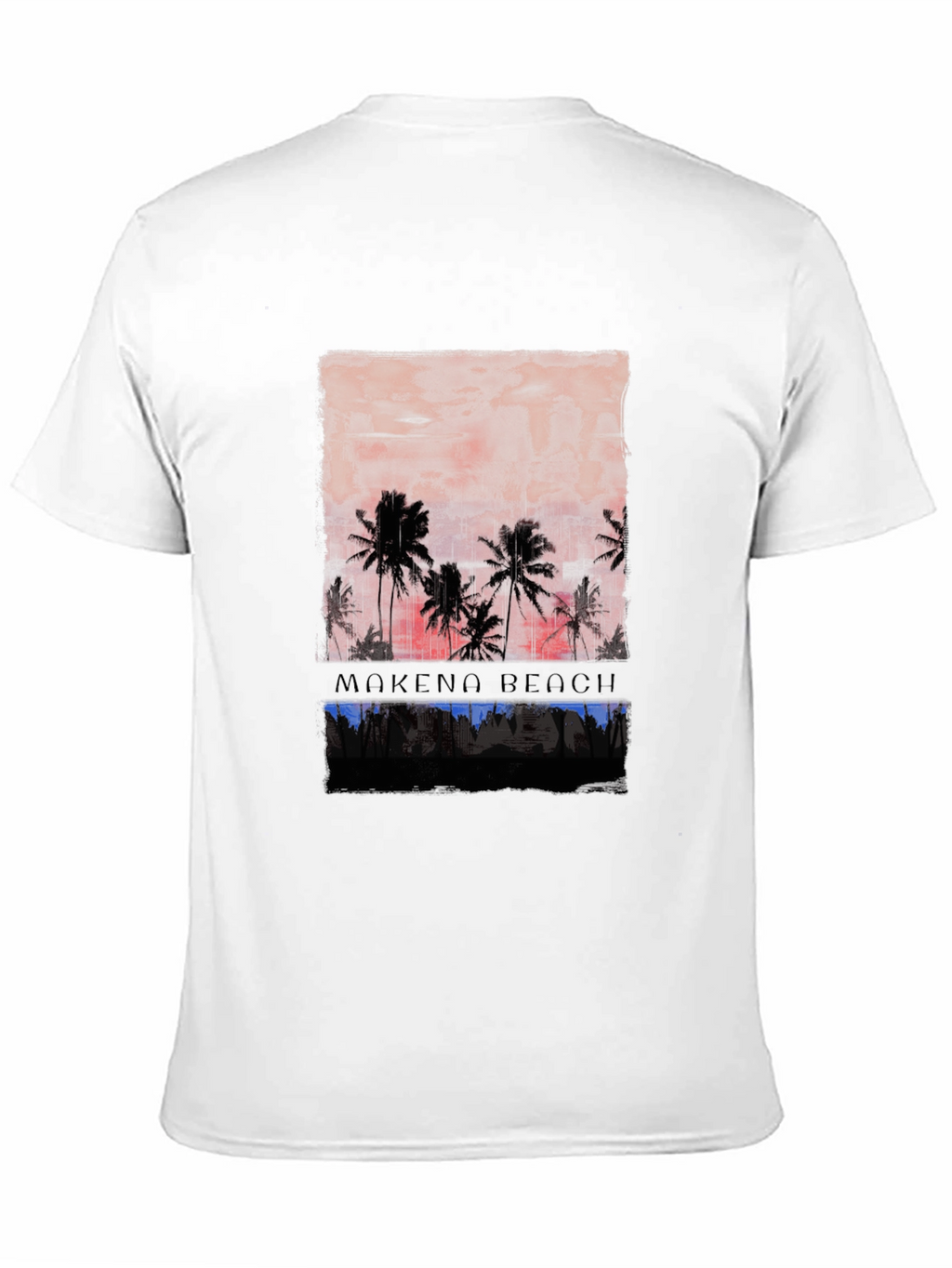 Mokeno Beach Palm Sunset Graphic Tee