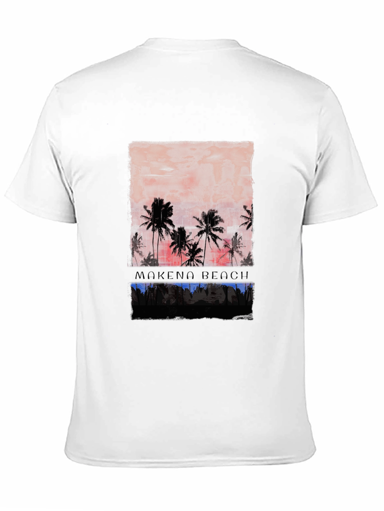 Mokeno Beach Palm Sunset Graphic Tee