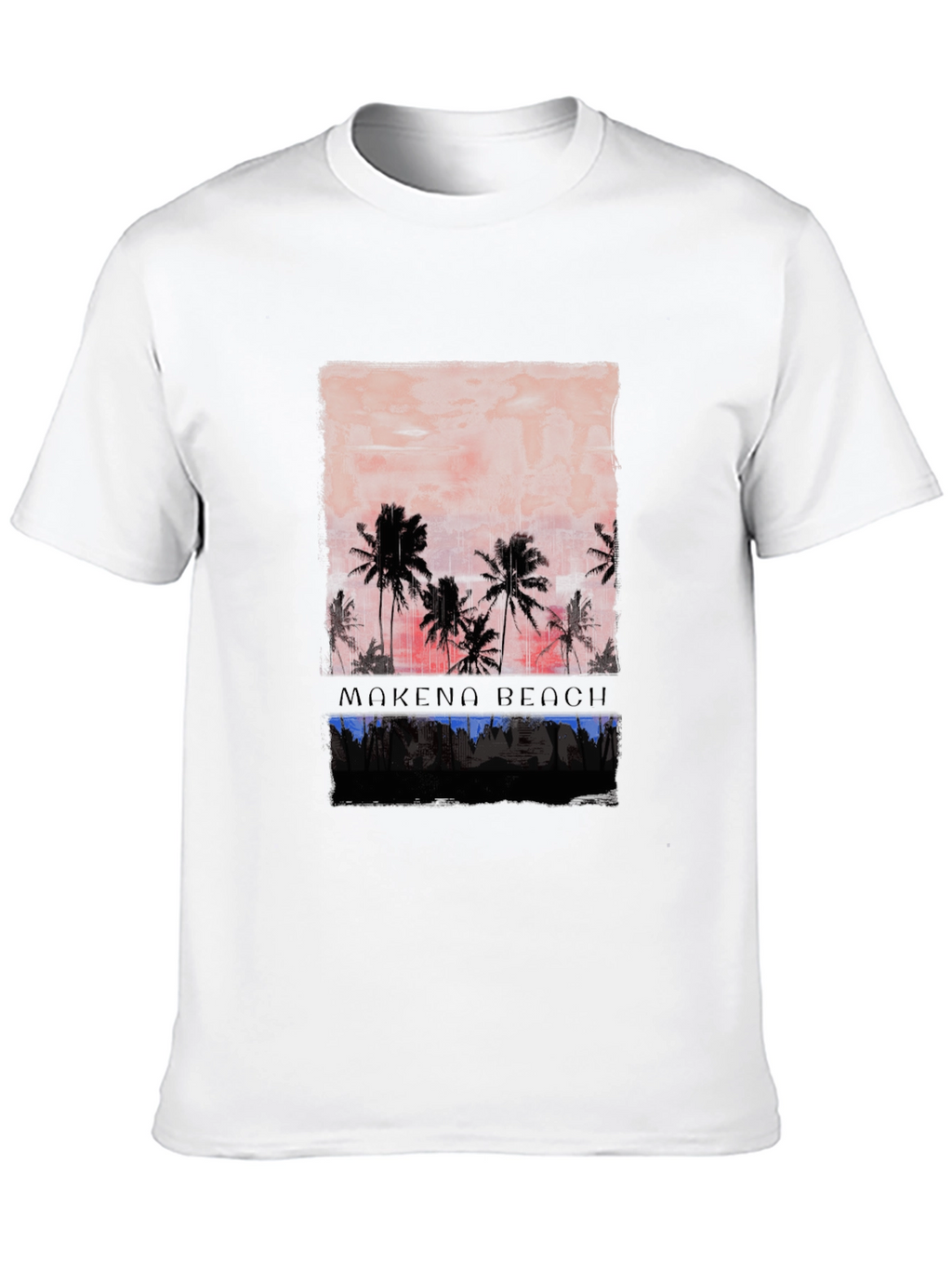 Mokeno Beach Palm Sunset Graphic Tee