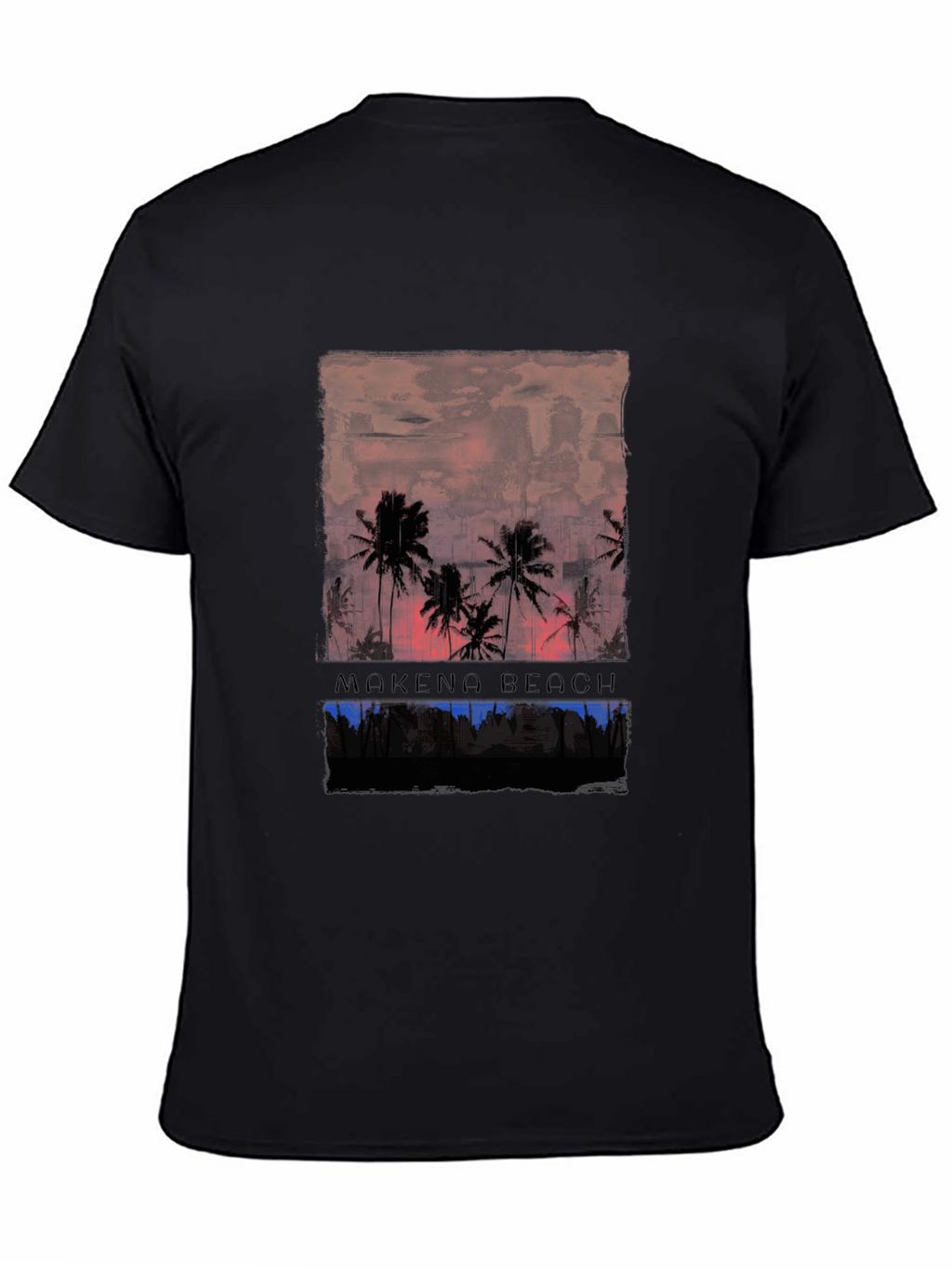 Mokeno Beach Palm Sunset Graphic Tee