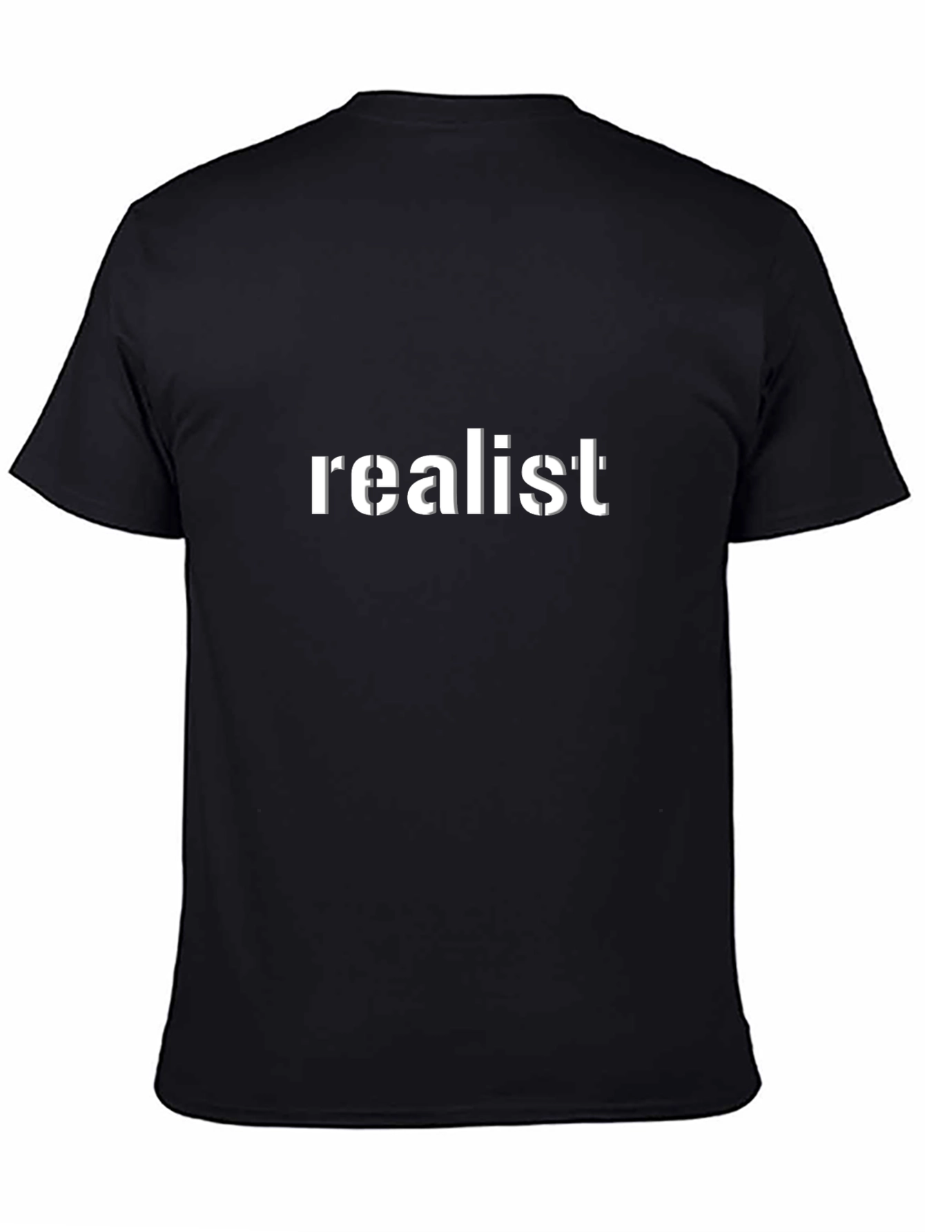 Realist Graphic Tee - Black Cotton T-Shirt