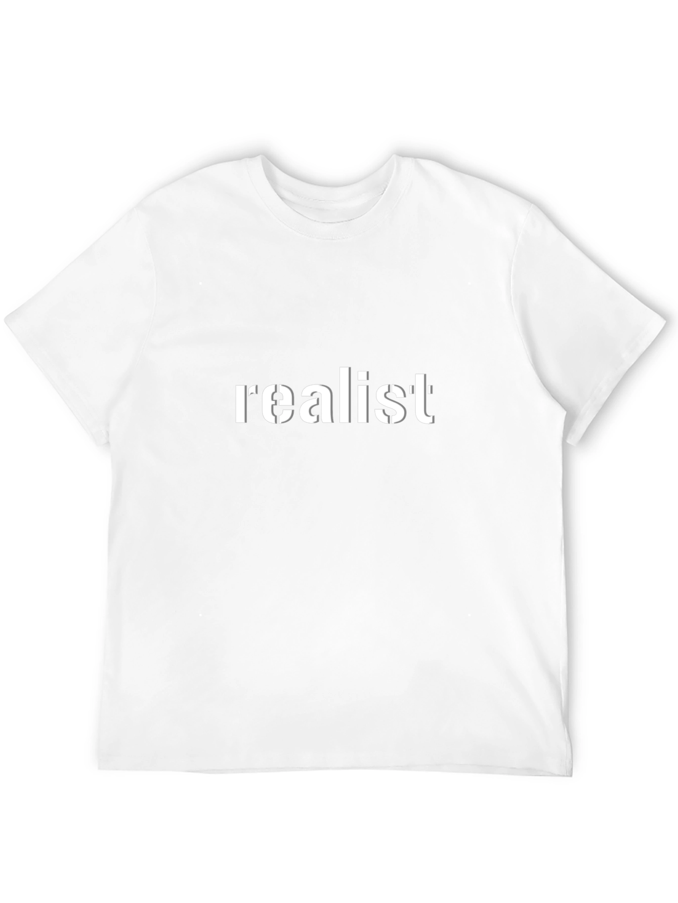 Realist Graphic Tee - Black Cotton T-Shirt
