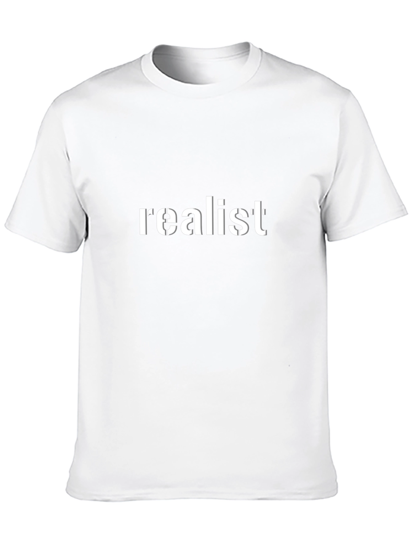 Realist Graphic Tee - Black Cotton T-Shirt