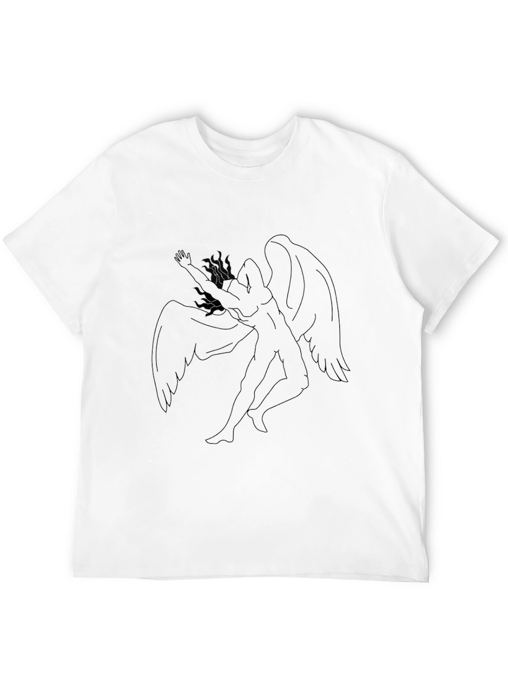Winged Figure Black T-Shirt