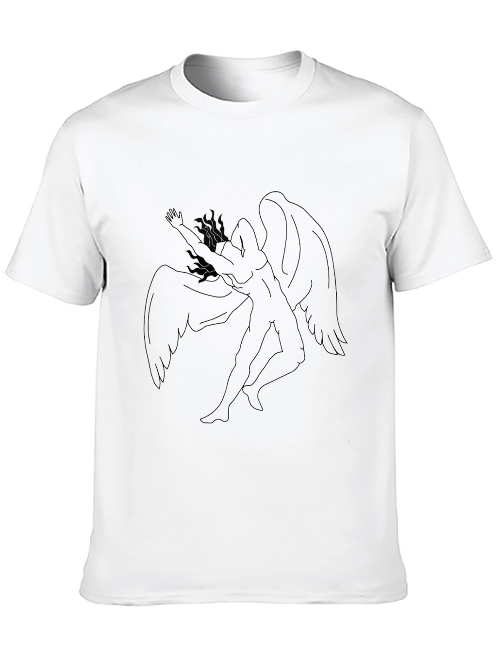 Winged Figure Black T-Shirt