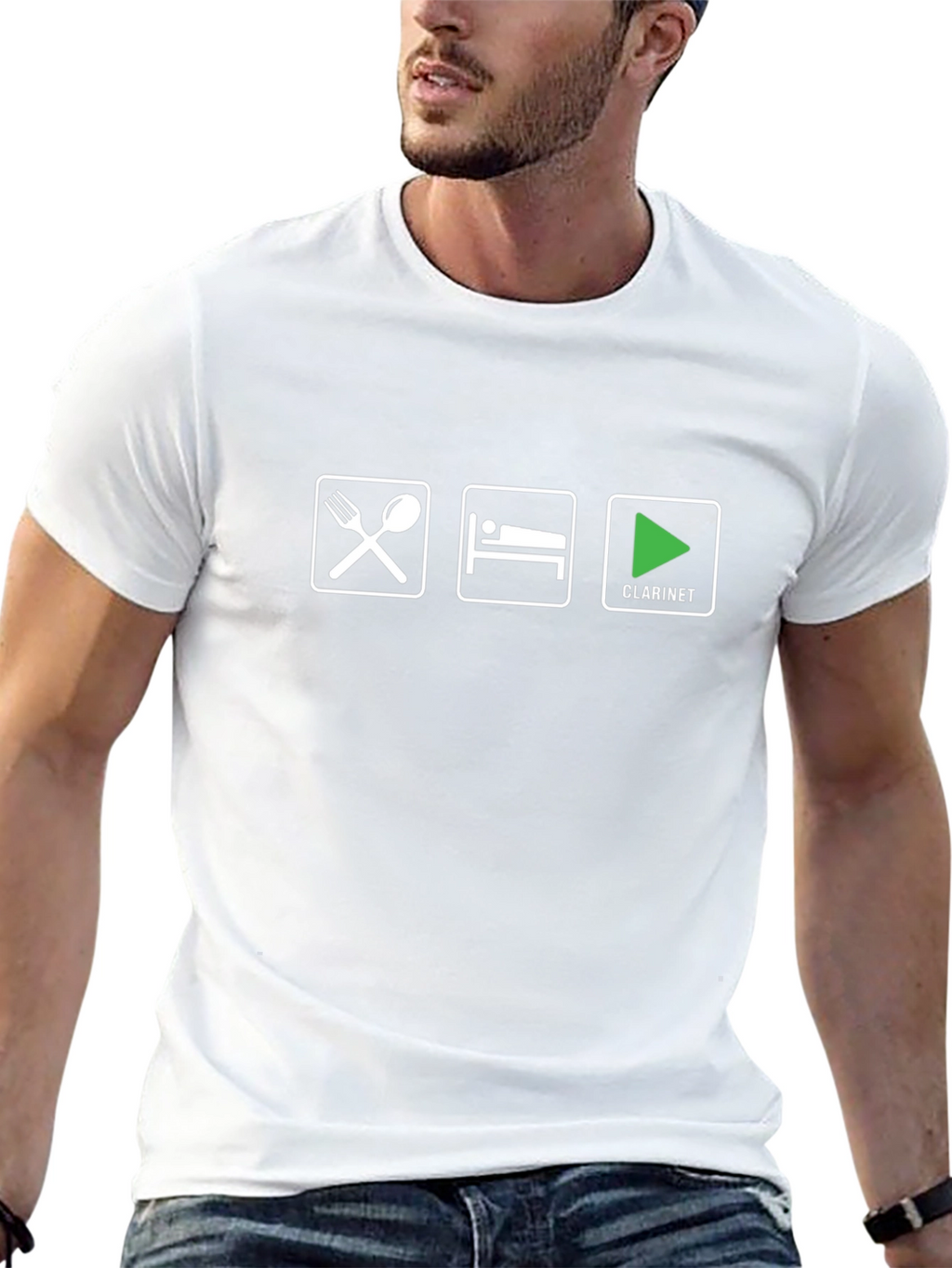 Eat Sleep Clarinet T-Shirt - Music Lover Tee