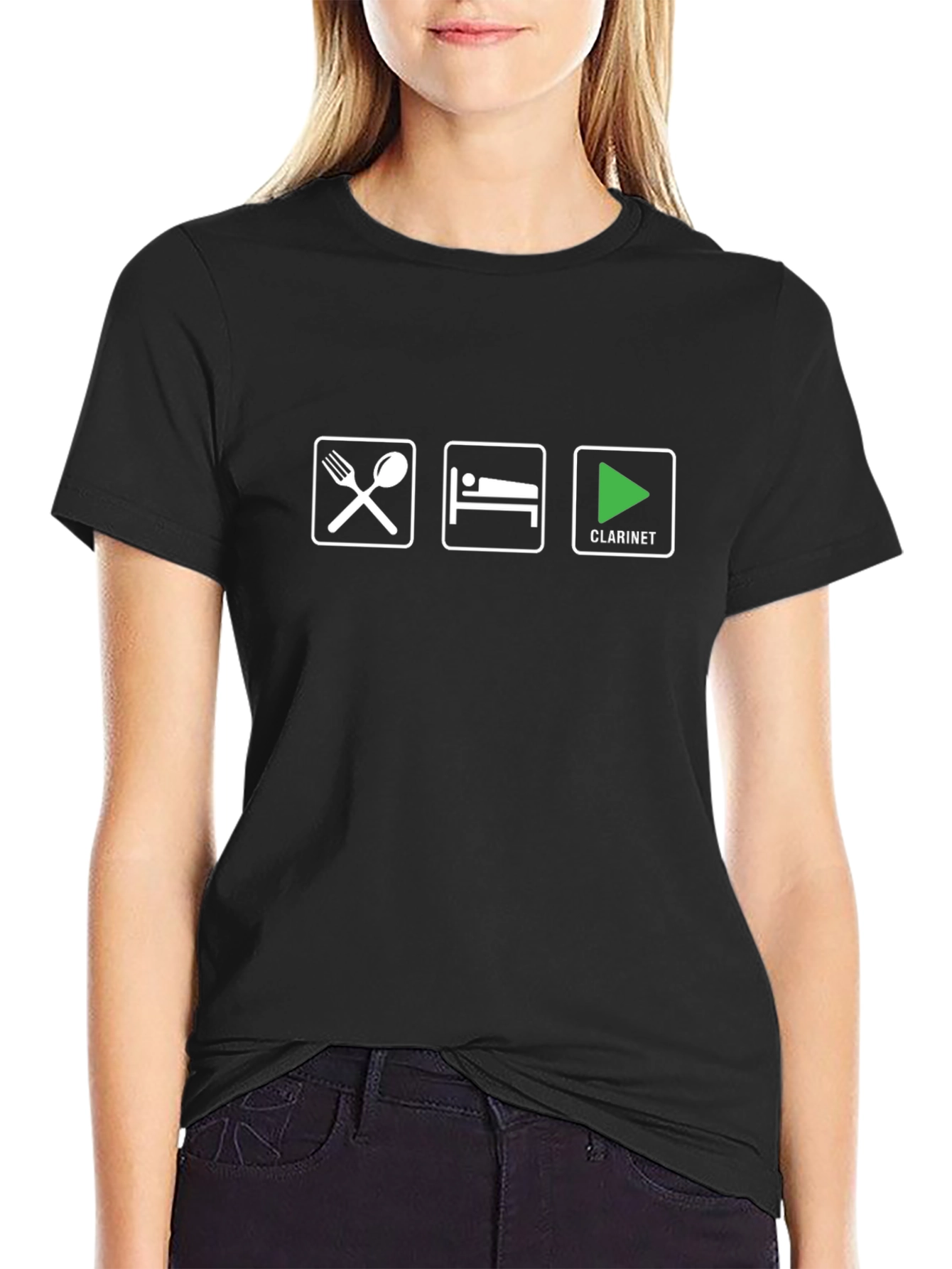 Eat Sleep Clarinet T-Shirt - Music Lover Tee