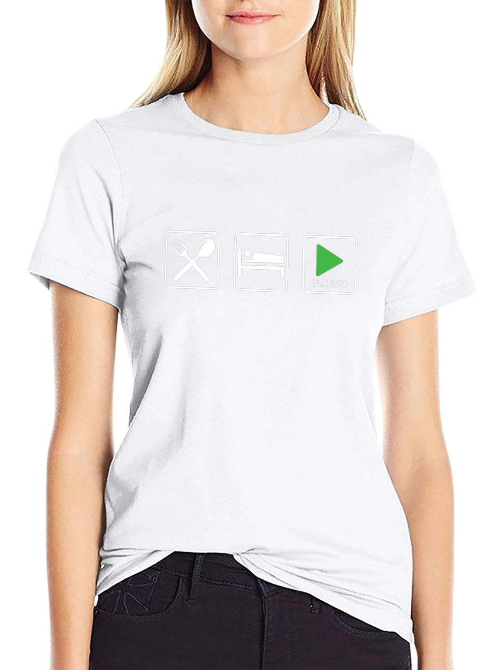 Eat Sleep Clarinet T-Shirt - Music Lover Tee