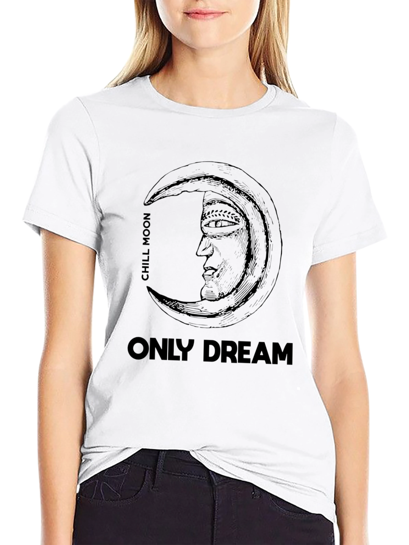 Chill Moon Only Dream Graphic Tee