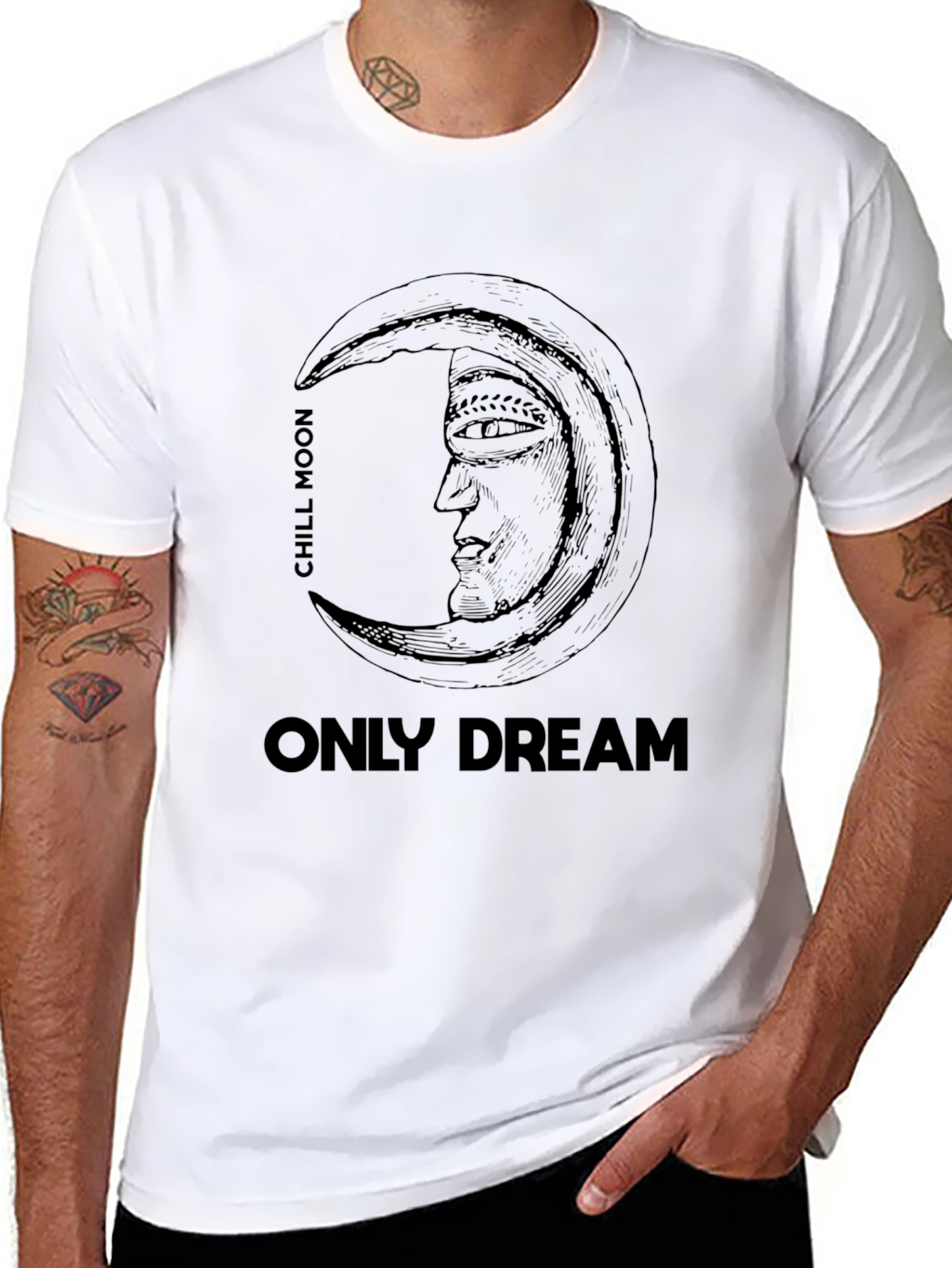 Chill Moon Only Dream Graphic Tee