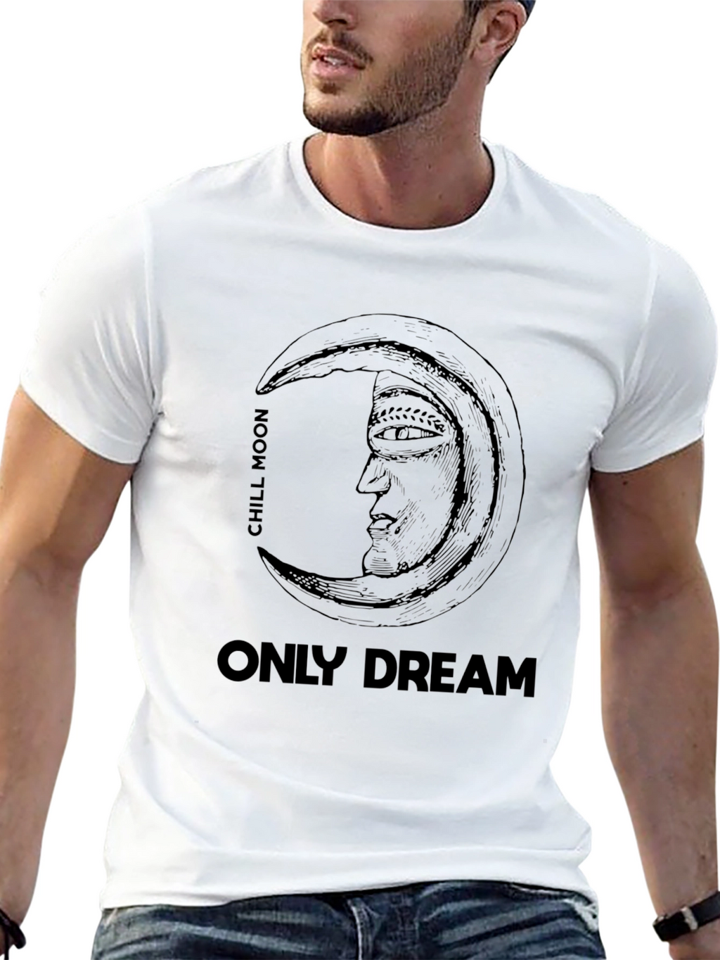 Chill Moon Only Dream Graphic Tee