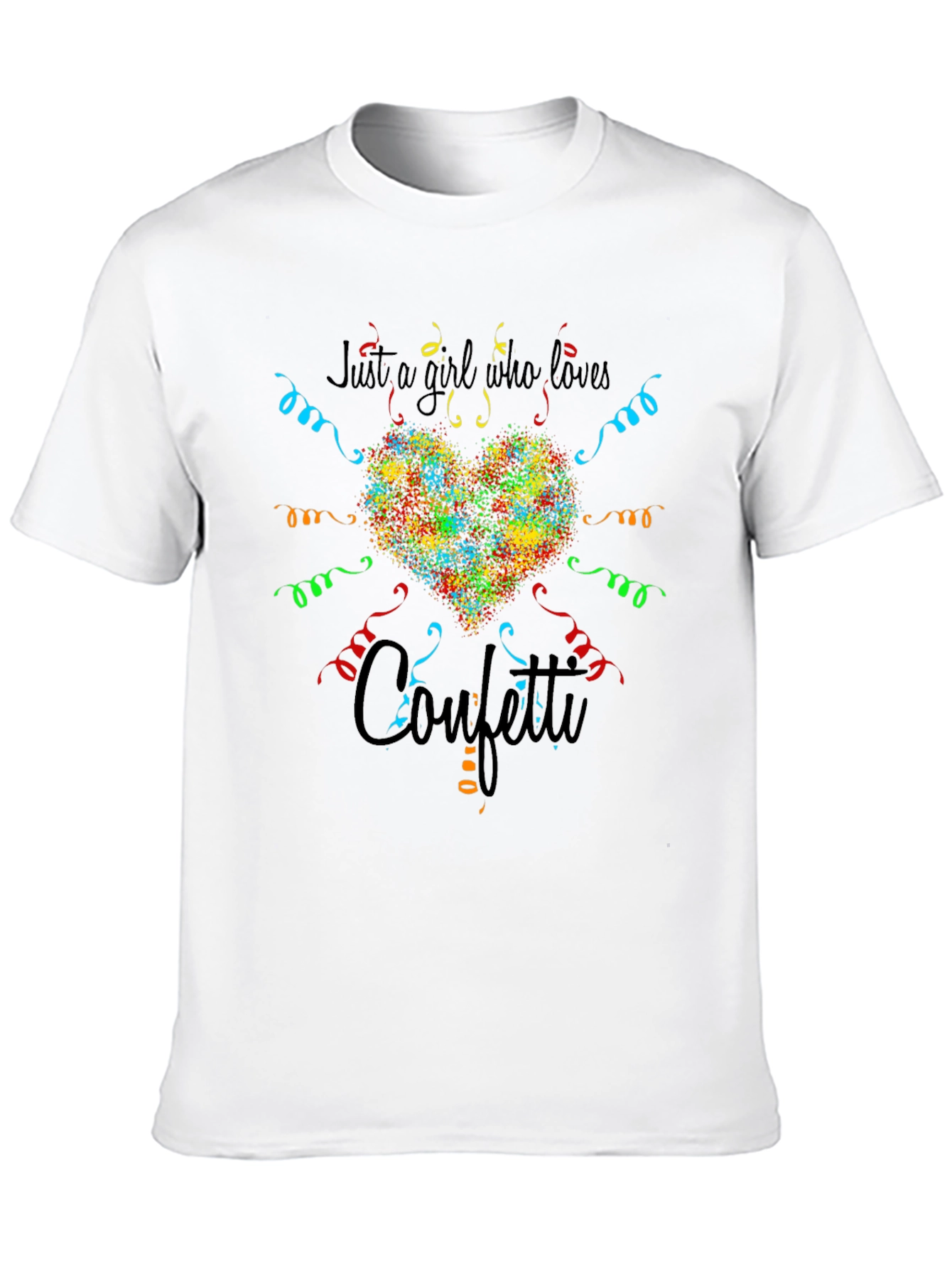 Just a Girl Who Loves Confetti Graphic Tee